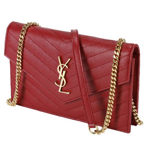 ysl borsa rossa lucida|Borse e borsette da donna YVES SAINT LAURENT YSL .